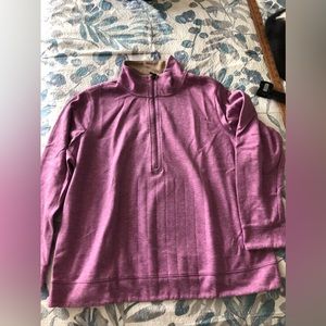 Croft & Barrow purple pullover 1/2 zipper